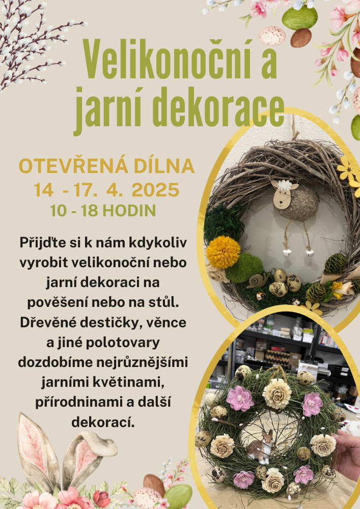 malaVelikonoční a jarní dekorace